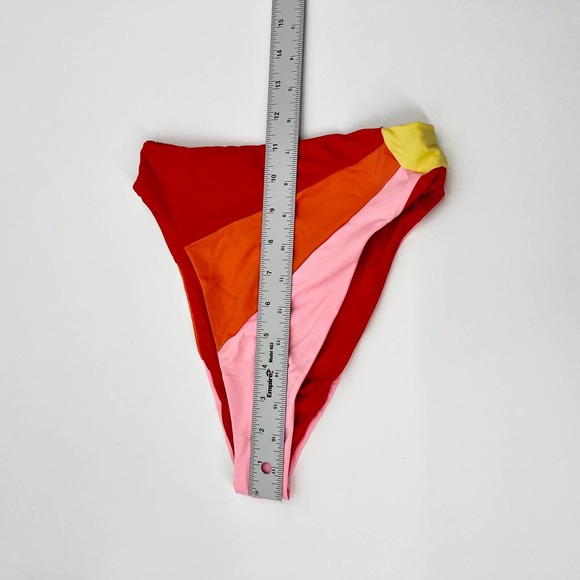BRAND NEW L*Space Luca Sunburst Bitsy Bikini Bottoms Pink Stripes Size XS - Picture 6 of 8